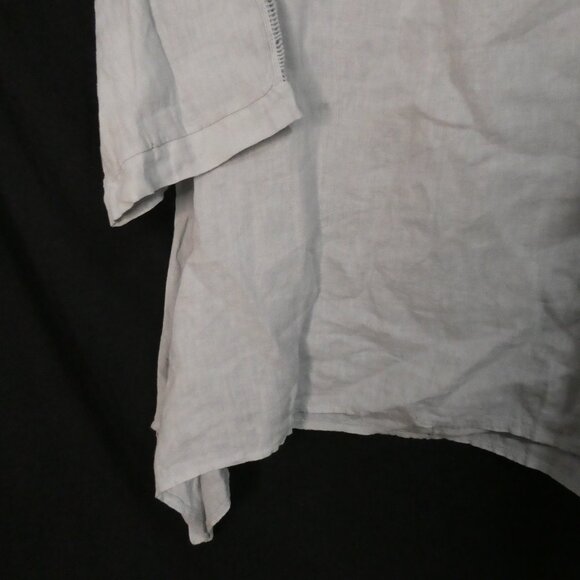 VALENTINA NALDI | 2X | Asymmetrical Tunic Top | Linen | Made In Italy | NWT - Picture 10 of 16